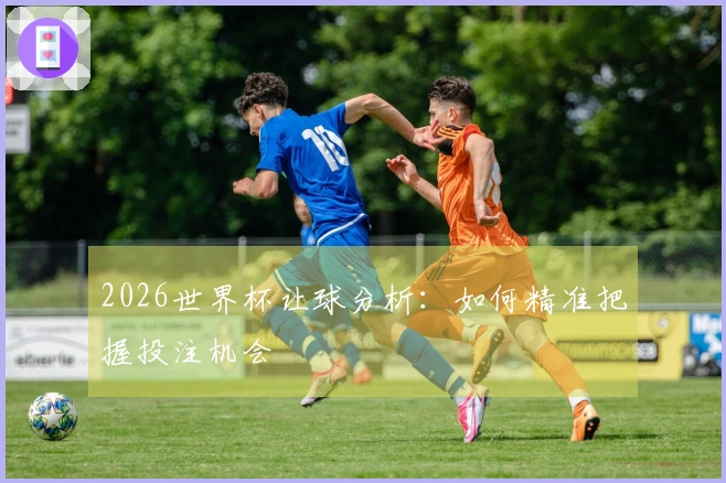 2026世界杯让球分析：如何精准把握投注机会
